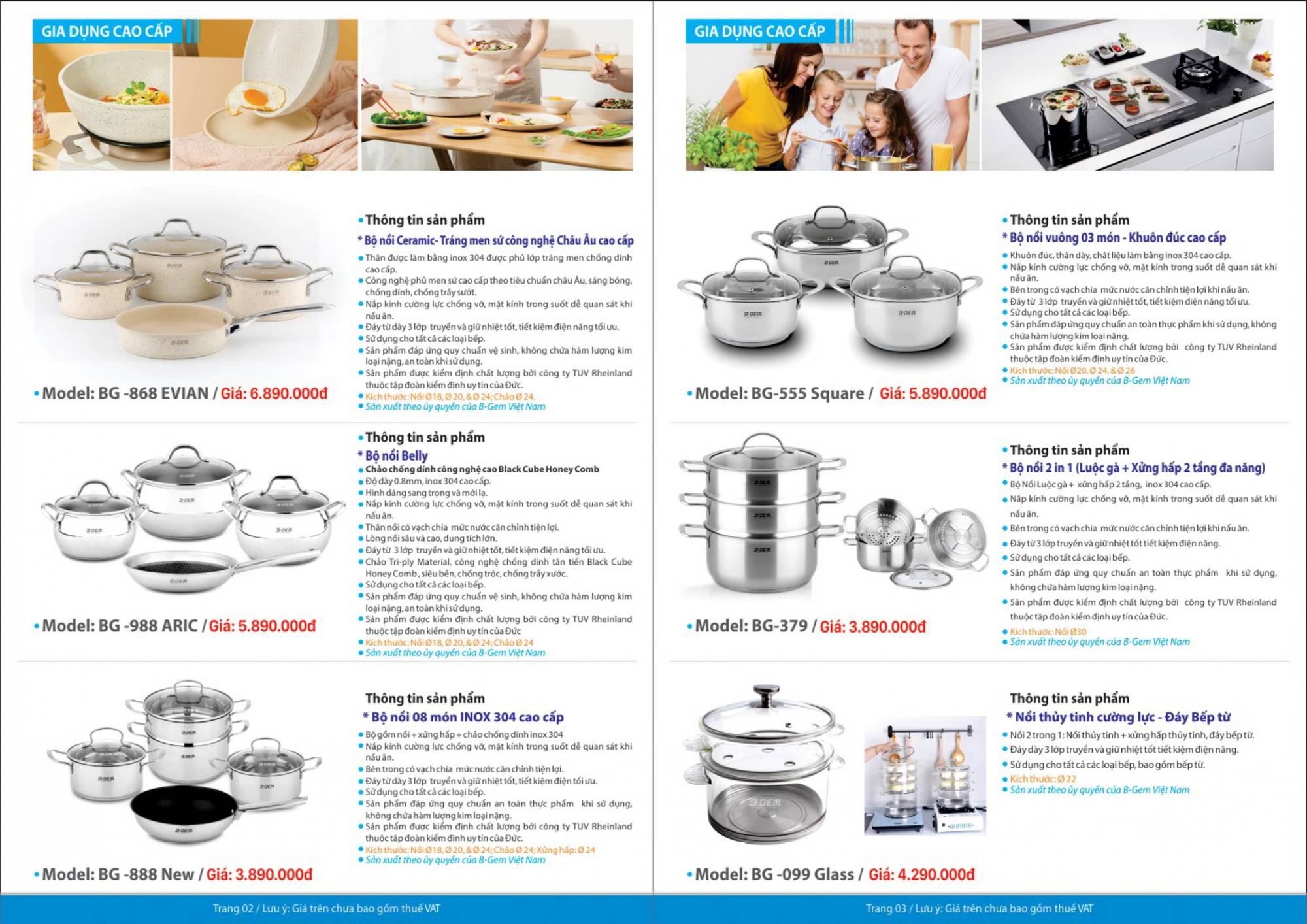 Thiết bị vệ sinh BGEM Catalogue và Bảng giá mới nhất /Page 2